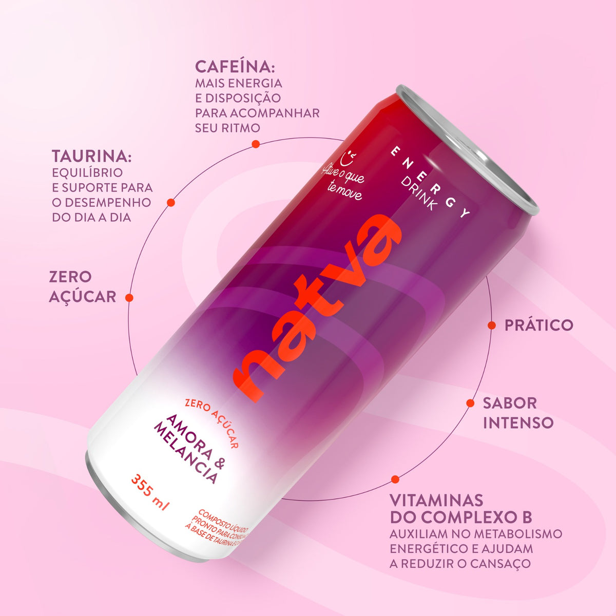 Energy Drink - Amora & Melancia (6 unidades)