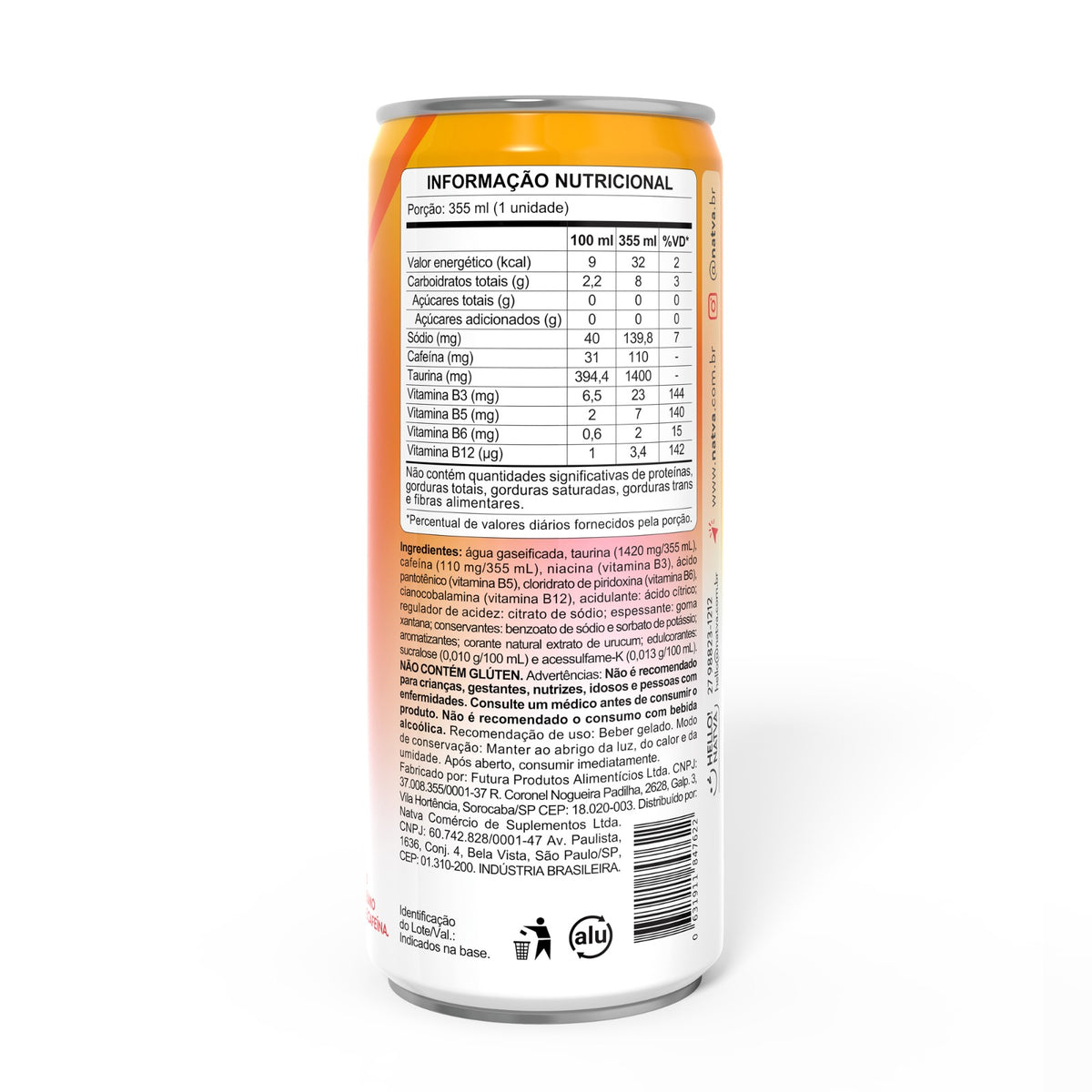 1 pack Energy Drink Manga & Maracuja + 1 Pack de Amora & Melancia + Bolsa