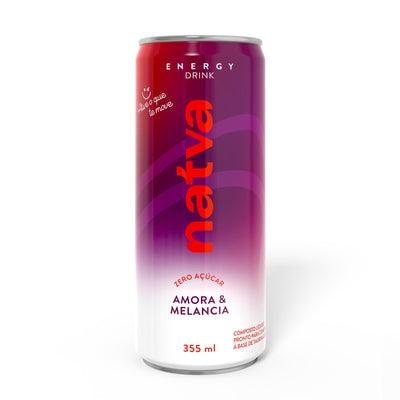 Energy Drink sabor Amora e Melancia com 6 unidades